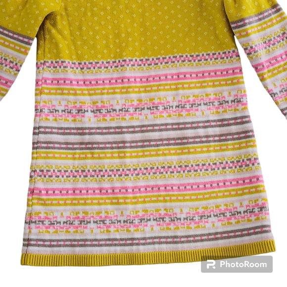 Girls OSHKOSH sweater dress size 3T pink yellow - Picture 6 of 7